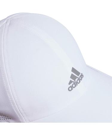 adidas Women's Superlite Relaxed Fit Performance Hat - White/Silver Reflective - One Size - Buy Online on GoSupps.com