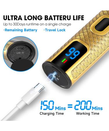 Solati Professional Beard Trimmer with IPX6 Waterproof Design and LCD Display - Ideal Gift for Men - Buy Online on GoSupps.com
