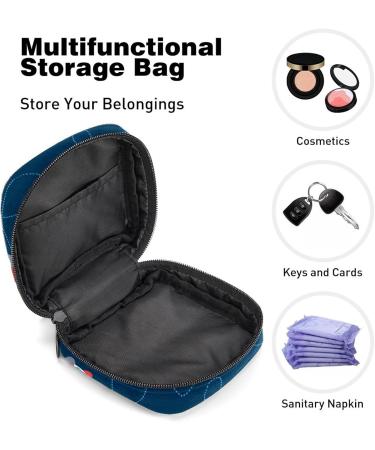 Buy Women's Bonds Storage Pockets Stillpad Holder - Blue Pattern Portable Period Kit Bag for Women & Girls - Buy Online on GoSupps.com