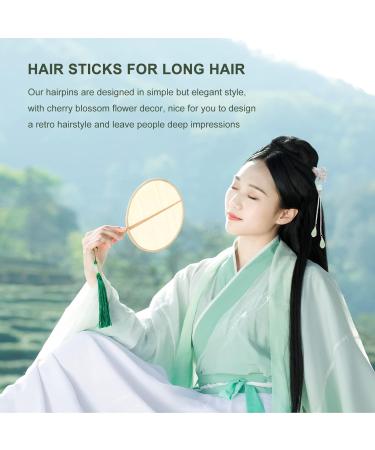 Women Retro Hair Sticks Hair Chopsticks Vintage Ancient Chinese Japanese Hair Sticks Pins Teachers Day for Women ( Lime Green Pendant ) - Buy Online on GoSupps.com