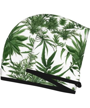 Flowering Herbs Coral Velvet Dry Hair Cap Ideal for Home Travel Pool Parties & More - Buy Online on GoSupps.com