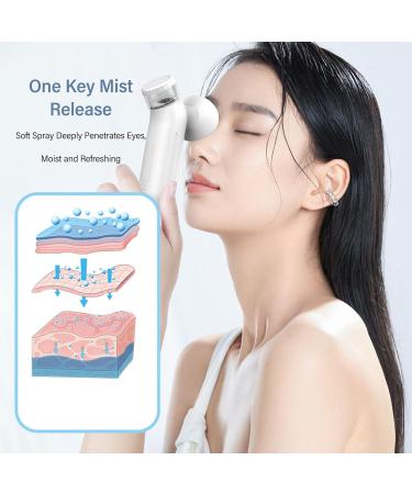 Nano Facial Steamer & Refillable Eye Sprayer - Hot Compress Deep Cleansing & Moisturizing Portable Solution for Glowing Skin - Buy Online on GoSupps.com