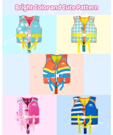 Gogokids Life Jacket for Children | Toddler Swimming Jacket for Girls 5-6 Years | Safe & Comfortable Swimwear - Buy Online on GoSupps.com