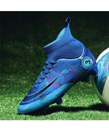 KAEAEILSS Mens Soccer Boots Cleats - Comfortable Spike Shoes for Indoor & Outdoor Competition - Hongse - Size 8.5 - Buy Online on GoSupps.com