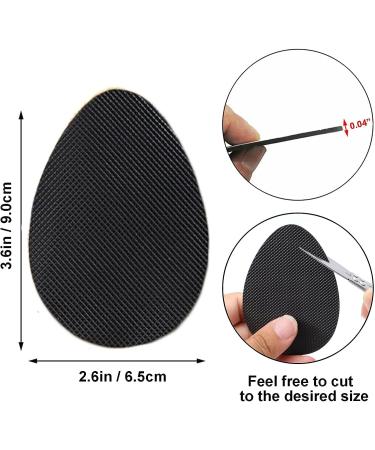 12PCS Black Non Slip Shoe Pads - Self Adhesive Silicone Grips for Heels - Anti Slip Shoe Sole Protectors - Buy Online on GoSupps.com