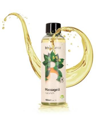 Organic balance vegan massage oil dermatologically tested 150ml - vitamin E & shea butter fragrance -neutral body bio oil for wellness massage & anti -stress massage oil in recycled bottle for body care - Buy Online on GoSupps.com