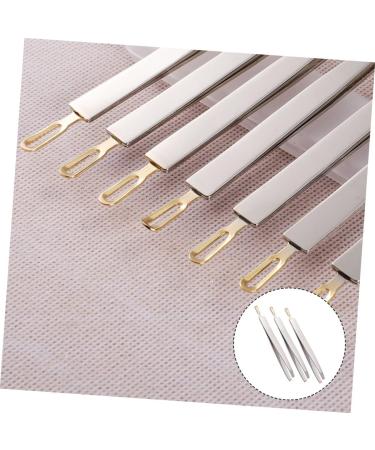 Frcolor Stainless Steel Eyebrow Clip Tweezers - Flat Lace Hair & Jewelry Tool for Precision Grooming & Crafts - Buy Online on GoSupps.com