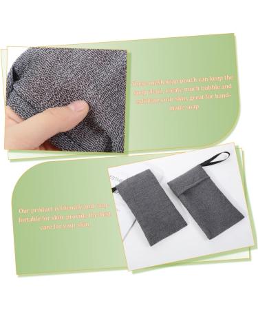 Baluue 18 Pcs Soap Bag Exfoliator Exfoliating Sponge Pouch Household Soap Pouch Foam Net Polyester Grey 20X12CMx3pcs Greyx3pcs - Buy Online on GoSupps.com