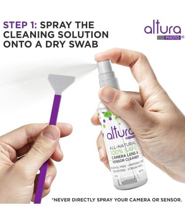 Altura Photo Full Frame Sensor Cleaning Kit - Professional Camera Cleaning for FF DSLR & Mirrorless - Includes Swabs & Case - Lens Cleaner - Buy Online on GoSupps.com