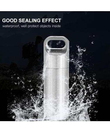 Buy Dilwe Waterproof Stainless Steel Medicine Bottle - Durable Camping Pills Holder for Outdoor Adventures - Buy Online on GoSupps.com