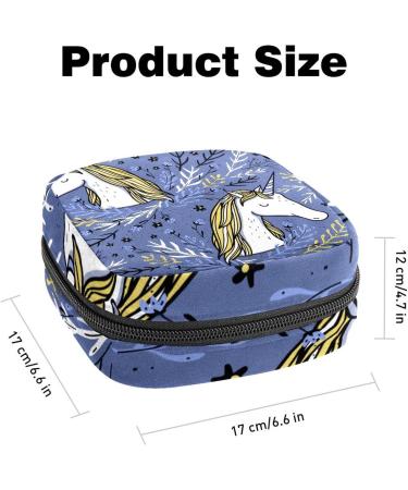 Women's Bonds Storage Pockets Stillpad Halter Unicorn Pattern - Portable Period Kit for Girls | Stylish Feminine Product Bag - Buy Online on GoSupps.com