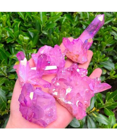 1PC Crystal Cluster Angel Titanium Quartz Crystal Specimen Minerals Reiki Stones JZIGTDEM (Color : 60g) - Buy Online on GoSupps.com