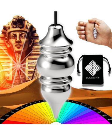 Esoteric/Oracle Pendulum Egyptian Pendulum VENUS with Witness - Radiesthesia Pendulum Chrome 26 Gr