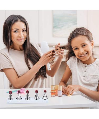 4 Sets Acrylic Nail Display Stand Nail Holder Magnetic Nail Practice Stand Fingernail DIY Nail Design Stand for False Nail Manicure Tool (Silver) - Buy Online on GoSupps.com