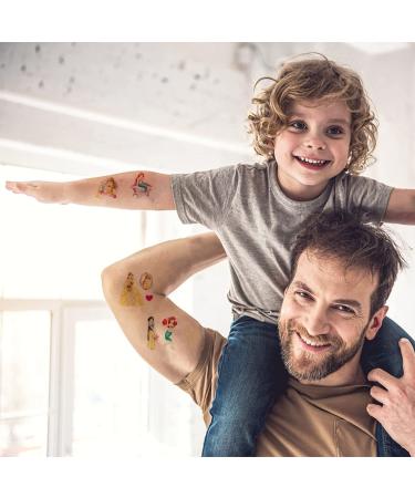 Princess Temporary Tattoos - 60PCS Party Favors for Kids | Cute Cartoon Stickers for Girls & Boys Birthday Party Supplies - Buy Online on GoSupps.com