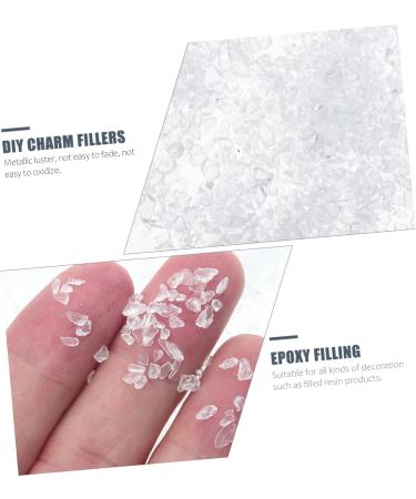 Beatifufu 1 Glass Chip Nail Art Rhinestones Manicure Fillers DIY Epoxy Filling Nail Art Charms Shiny Nail Stickers DIY Epoxy Fillers DIY Fillers Nail Manicure Charms Epoxy Charms 0.5X0.3cm transparent - Buy Online on GoSupps.com