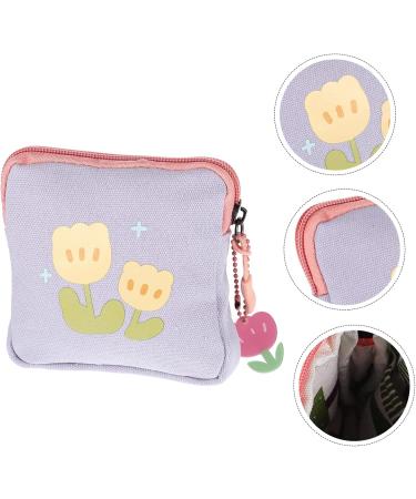 Anneome Women's Binding Storage Bag - Stylish Tampon Holder & Menstrual Tapes Organizer - Flower Pattern Portable Makeup Pocket - Buy Online on GoSupps.com