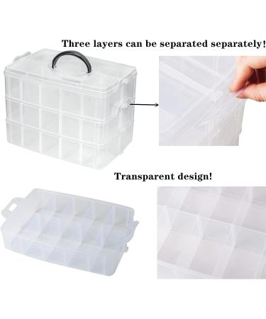 JOYMOMO Hair Bow Holder Organizer - Three-layer Storage Box for Headbands, Clips, Ties, Scrunchies - Baby Girl Hair Accessories Storage - Transparent Organizer for Hair Bows (Accessories Not Included) - Buy Online on GoSupps.com