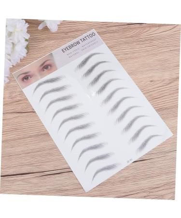 NOLITOY 2pcs Hair-like Women Tool Stickers Transfer for Type Artificial Black Imitation Men Eyebrow 20.50X15.00X0.20CM Black - Buy Online on GoSupps.com