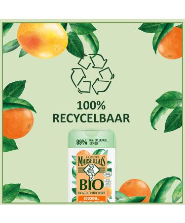  Le Petit Marseillais Le Petit Marseillais Certified organic orange grapefruit shower gel (250 ml) pH neutral skin care shower gentle aromatic shower with a particularly pleasant fragrance moisturises and refreshes - Buy Online on GoSupps.com