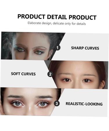 DOITOOL 30 sheets Hair-like Tattoos D Waterproof Imitation Sticker Brow False Temporary Eyebrow Eyebrows 21.5X14cmx3pcs Blackx3pcs - Buy Online on GoSupps.com