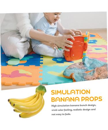 Alipis 3pcs Simulated Banana Vegetable Banana Artificial Yellow Bananas Artificial Banana Model Realistic Bananas Photography Props Fake Toy False Banana Decor Ornaments Household Foam As Shownx3pcs 18.5X10CMx3pcs - Buy Online on GoSupps.com