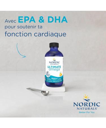 Nordic Naturals Ultimate Omega 2840mg Omega-3 Fish Oil with EPA and DHA Lemon Taste 4 oz Lab Tested Soy Free Gluten Free Non-GMO - Buy Online on GoSupps.com