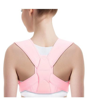 Posture Corrector for Women and Men, Vicorrect Adjustable Upper Back Brace for Clavicle Support and Providing Pain Relief from Neck, Shoulder, and Upper Back S-M (25"-35") Small/Medium