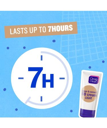 Buy Clean & Clear Cover & Correct BB Cream Light 50ml | International Shipping Available - Buy Online on GoSupps.com
