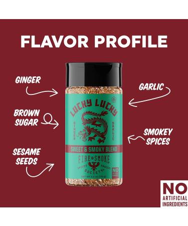 Fire & Smoke Society Asian Seasoning Lucky Asian Ginger and Noodle House Sesame | Bundle With Snack Scout Measuring Spoon - Buy Online on GoSupps.com
