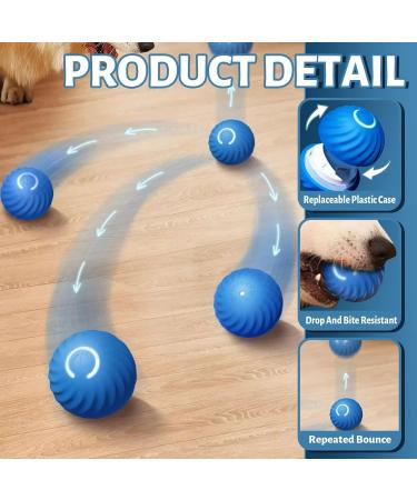 Interactive Self-Strolling Dog Toy - 2 Pack Wicked Ball for Boredom Relief | Blue - Buy Online on GoSupps.com