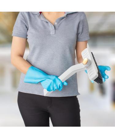 Crevice Brush - Crevice Cleaner Brush | 360-Degree Rotatable Kitchen Squeegee Brush | Kitchen Squeegee Brush With V-Shaped Bristles| Multifunctional Cleaning Brush For Tiles Mirrors Home And Apartme White - Buy Online on GoSupps.com
