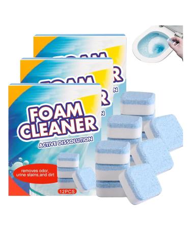 Automatic Powerful Foam Cleaner Homebbc Foam Cleaner for Toilet Foam Cleaner Active Dissolution Toilet Toilet Cleaning Tablets for Automatic Stain Removal (3BOX)