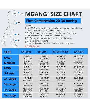 MGANG Medical Compression Pantyhose - 20-30 mmHg Footless Support Stockings for Edema & Varicose Veins - Unisex Opaque XL Nursing Beige - Buy Online on GoSupps.com