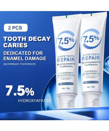 Ayzololo 2 PCS Hydroxyapatite Toothpastes for Enamel Protection and Tooth Strengthening Fresh Mint Flavor Daily Use for Oral Care - Buy Online on GoSupps.com