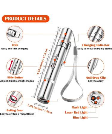 USB Rechargeable Red Laser Pointer Cat Toy for Interactive Indoor Play - Buy Online on GoSupps.com