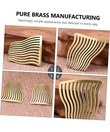 Didiseaon 1pc Hairpin Bride Hair Comb Wedding Headpiece for Bride Handmade Ornaments Hair Pin Combs Vintage Hair Comb Hair Barrettes Wedding Hair Banquet Simple Brass - Buy Online on GoSupps.com