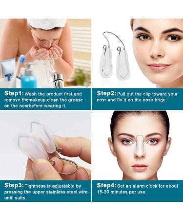 Nose Shaper Up Lifting Clip - Beauty Nose Slimmer Device for Wide Noses - Pain-Free High Up Tool (White) - Buy Online on GoSupps.com