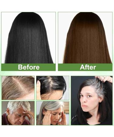 Protein Color Protect Hair Color Cream Plant Extract Hair Dye Essence Plant Extract Hair Coloring Cream Permanent Hair Color Triple Care Hair Color for Gray Hair Coverage Hair Dye (Dark Brown) - Buy Online on GoSupps.com
