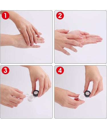 Sibba Contact Lens Cases with Mirror Contact Lens Holder Mini Box Container Portable Contact Lens Soaking Case with L and R Caps for Travel Black - Buy Online on GoSupps.com