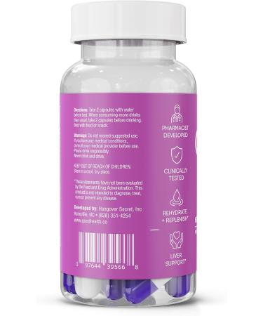 Good Morning Hangover Pills | 88.89% Effective at Hangover Prevention in Clinical Trial | After Alcohol Aid with DHM Milk Thistle and Electrolytes to Help You Party Smart. Cheers - Buy Online on GoSupps.com