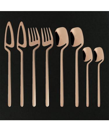 Flatware Sets 8Pcs Stainless Steel Cutlery Set Kninife Home Fork Dessert Spoon Tableware Rose Gold Dinnerware Set Kitchen Silverware Set (Color : Rose) - Buy Online on GoSupps.com