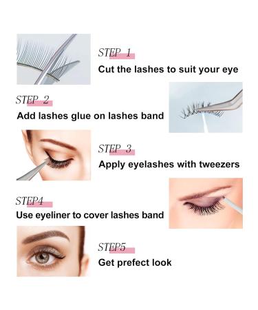 Shop 17 Pairs Faux Mink Cat Eye False Eyelashes - Fluffy Dramatic and Natural Russian Volume Styles - Buy Online on GoSupps.com