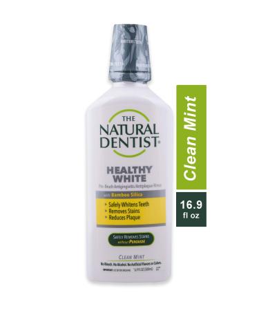 Natural Dentist Healthy White Pre-Brush Mouth Wash  Clean Mint  16.9 Ounce Bottle