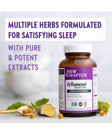 New Chapter Zyflamend Nighttime - 60 Vegetarian Capsules for Natural Sleep & Joint Support - Buy Online on GoSupps.com