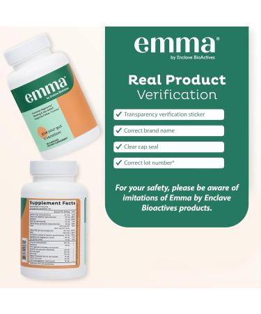 Emma Gut Health Doctors Endorsed Supplement - 60 Capsules - Relief from Gas and Bloating Repairs Leaky Gut with Magnesium Berberine Vitamin D Quercetin & More - Gut Health & Colon Cleanse Formula 60 Count (Pack of 1) - Buy Online on GoSupps.com