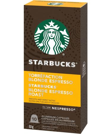 Starbucks by Nespresso Decaf Espresso Roast Nespresso Coffee Capsules Original Line Compatible & by Nespresso Blonde Espresso Roast Nespresso Coffee Capsules Original Line Compatible Decaf Espresso + Blonde Espresso 10 count (Pack of 5) - Buy Online on GoSupps.com