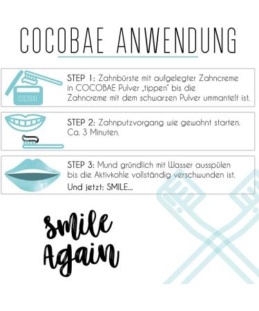 CocoBae Teeth Whitening - Natural Activated Carbon Powder for White Teeth | 30g Coconut Coal Tooth Whitening Solution - Buy Online on GoSupps.com