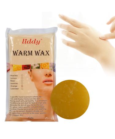 Feet Hand Care Wax 450g/bag Whitening Moisturizing Hydrating Skin Wax Bath Spa Tool(Orange)