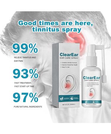 Ear Tinnitus Sprays Effective Tinnitus Relief Spray Tinnitus Relief for Ringing Ears Ear Ringing Spray Tinnitus Treatment Ear Ringing Treatment Oil Ear Noise Spray Ear Care Sprays Earache Drops 60ml - Buy Online on GoSupps.com